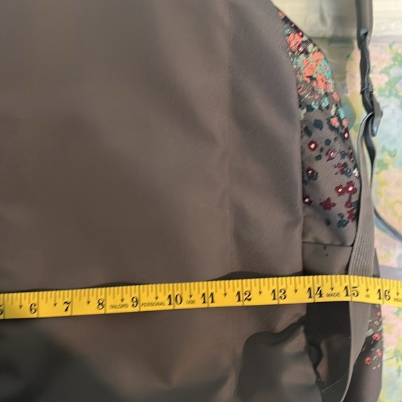 Jansport | Shady Grey Sprinkled Floral Backpack School Books Travel Commute Gym - Picture 7 of 11